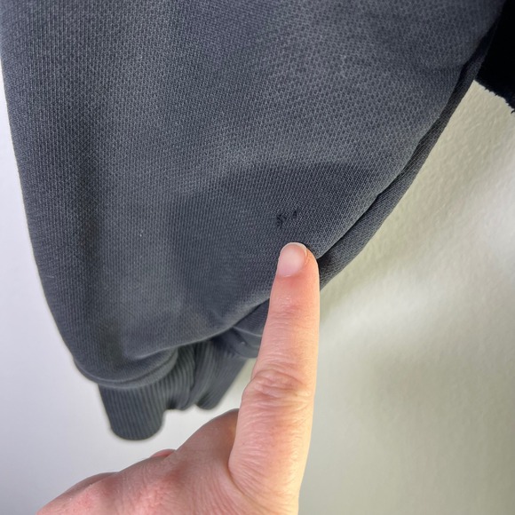 WRATHBOY Sz Medium Graphic Hoodie Distressed Cropped Raw Hem Grunge Distressed - Picture 11 of 15